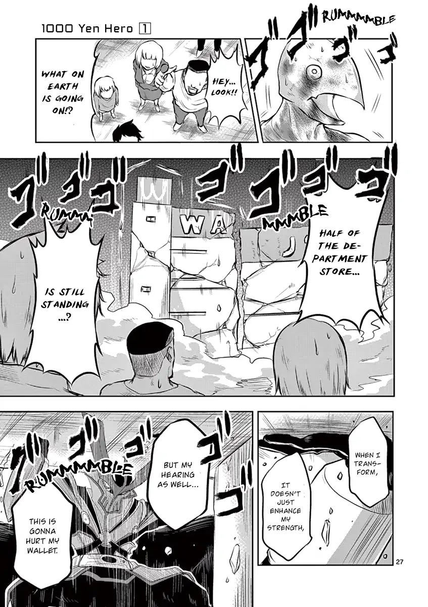 1000 Yen Hero Chapter 3 page 27 - Chapter 3: Daughter and Monster