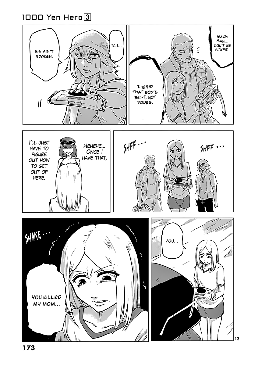 1000 Yen Hero Chapter 30 page 13 - Chapter 30: Falling and Blooming