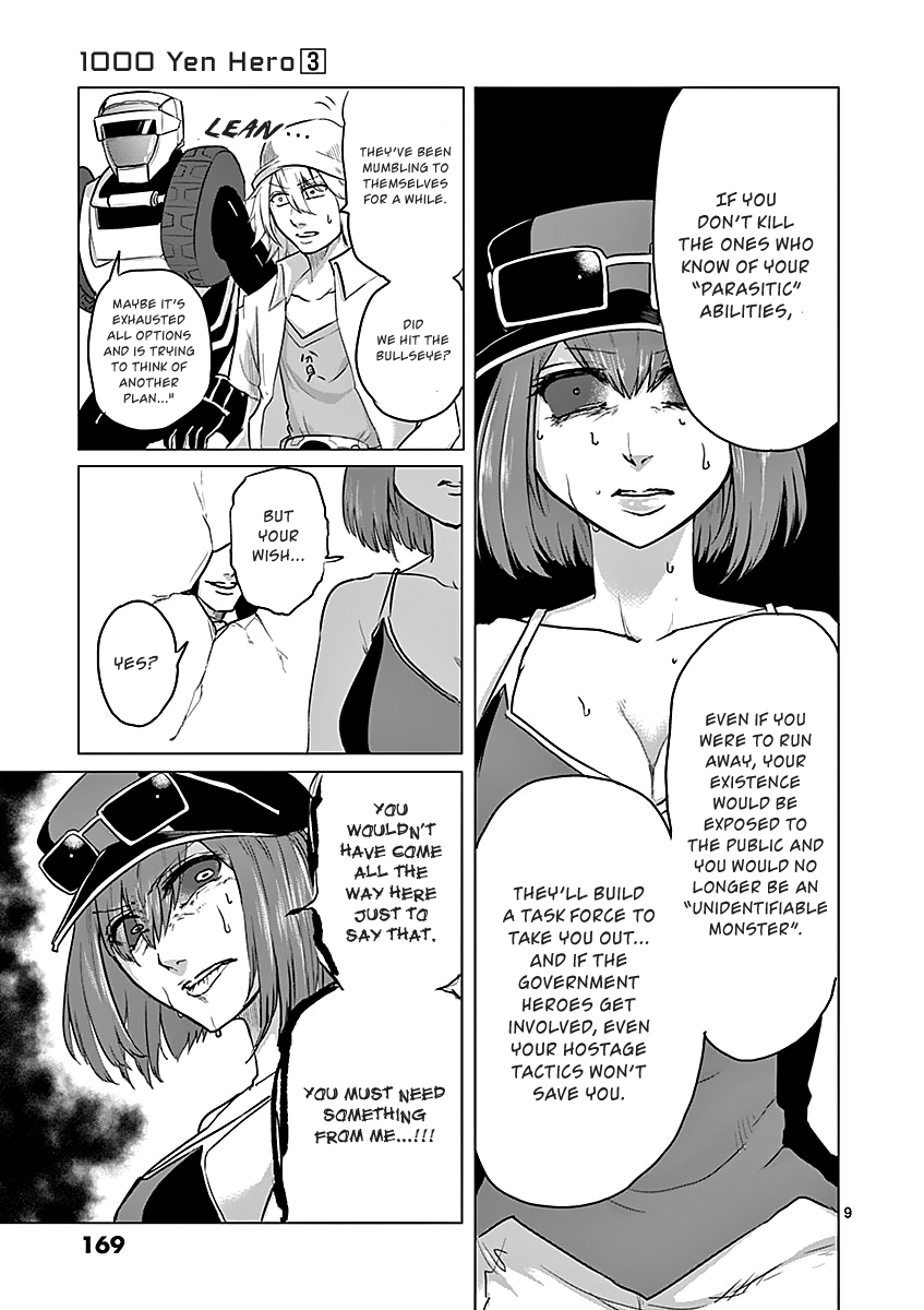 1000 Yen Hero Chapter 30 page 9 - Chapter 30: Falling and Blooming