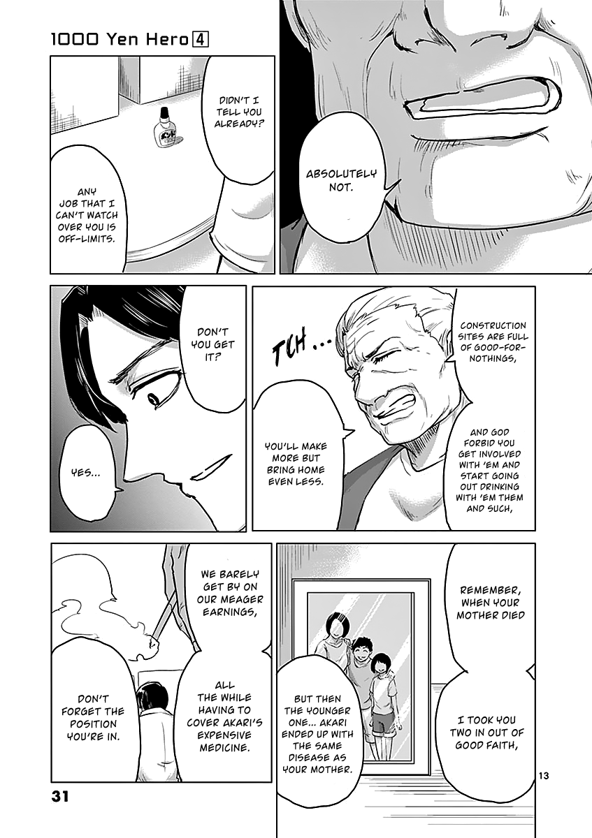 1000 Yen Hero Chapter 33 page 13 - Chapter 33: Old Friend and Reminiscence