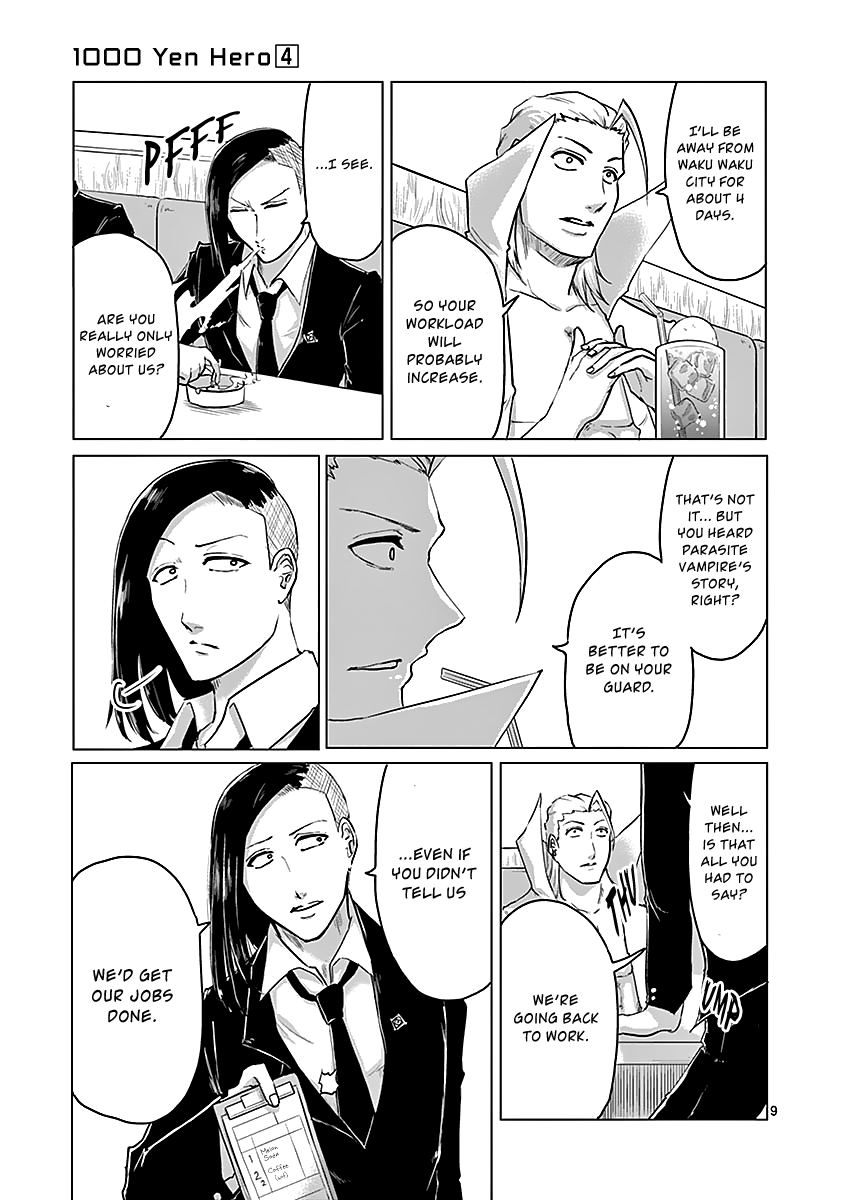 1000 Yen Hero Chapter 35 page 9 - Chapter 35: Travel and Fate
