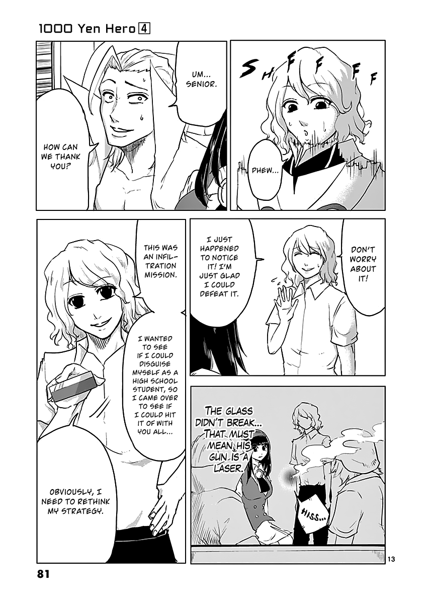 1000 Yen Hero Chapter 36 page 13 - Chapter 36: Gunpoint and Fortune Telling