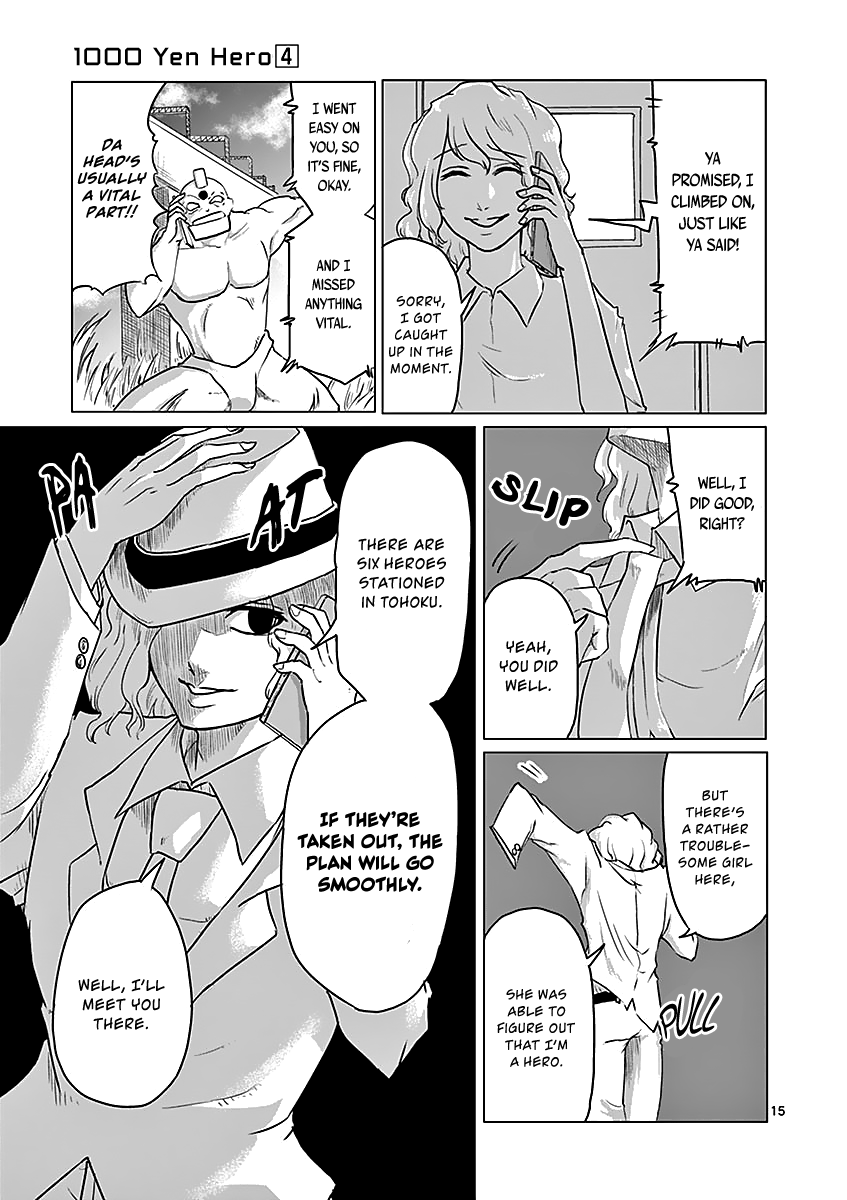 1000 Yen Hero Chapter 36 page 15 - Chapter 36: Gunpoint and Fortune Telling