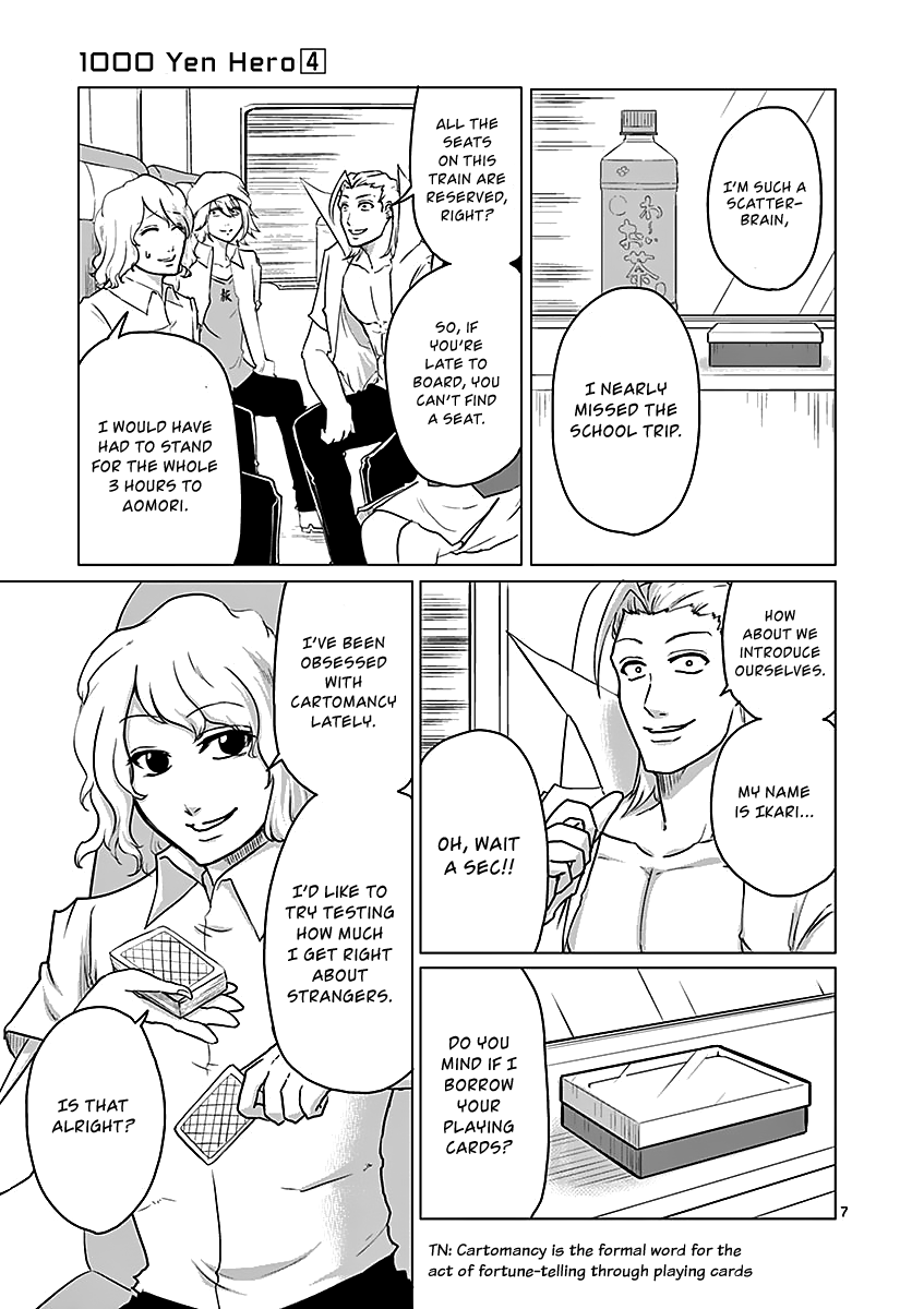 1000 Yen Hero Chapter 36 page 7 - Chapter 36: Gunpoint and Fortune Telling