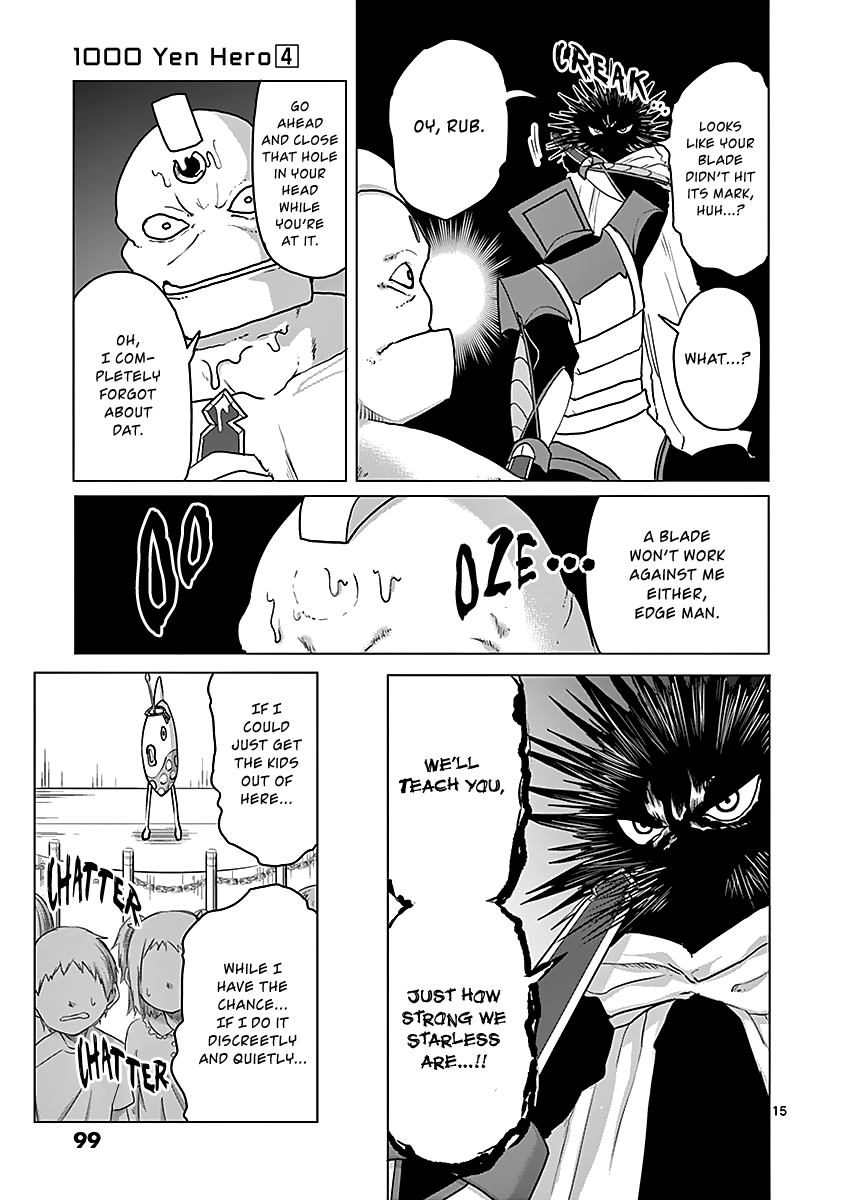 1000 Yen Hero Chapter 37 page 15 - Chapter 37: Self Interest and Insider