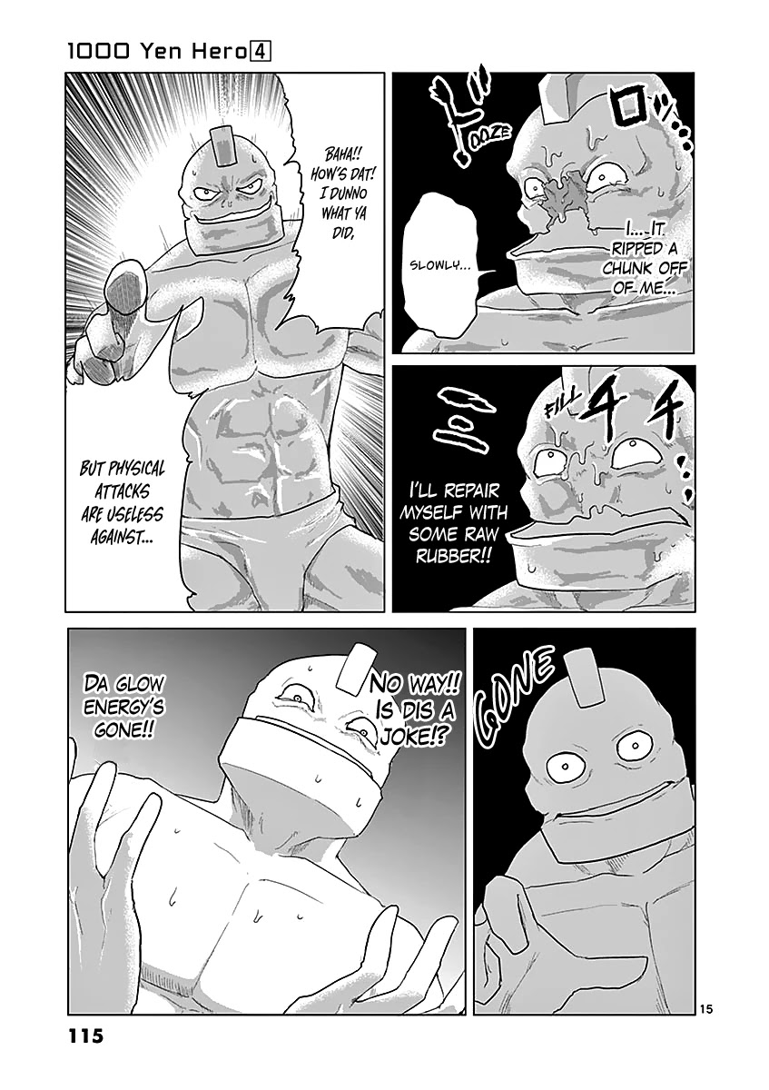 1000 Yen Hero Chapter 38 page 15 - Chapter 38: Strongman and Enhancement