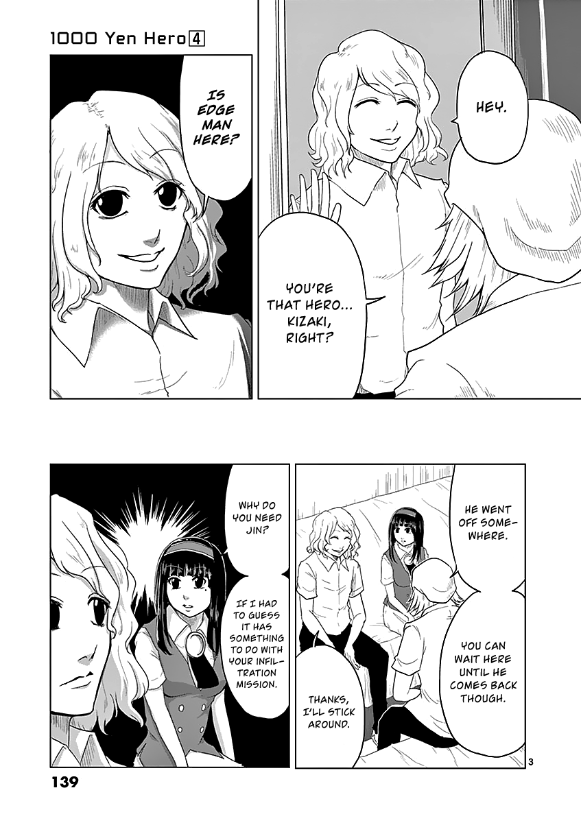 1000 Yen Hero Chapter 40 page 3 - Chapter 40: Feint and Mysterious Power
