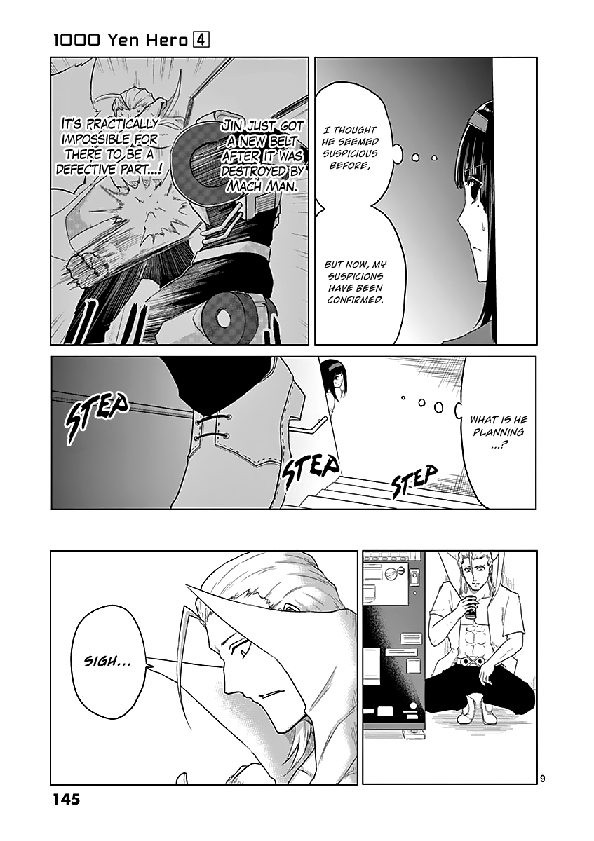 1000 Yen Hero Chapter 40 page 9 - Chapter 40: Feint and Mysterious Power
