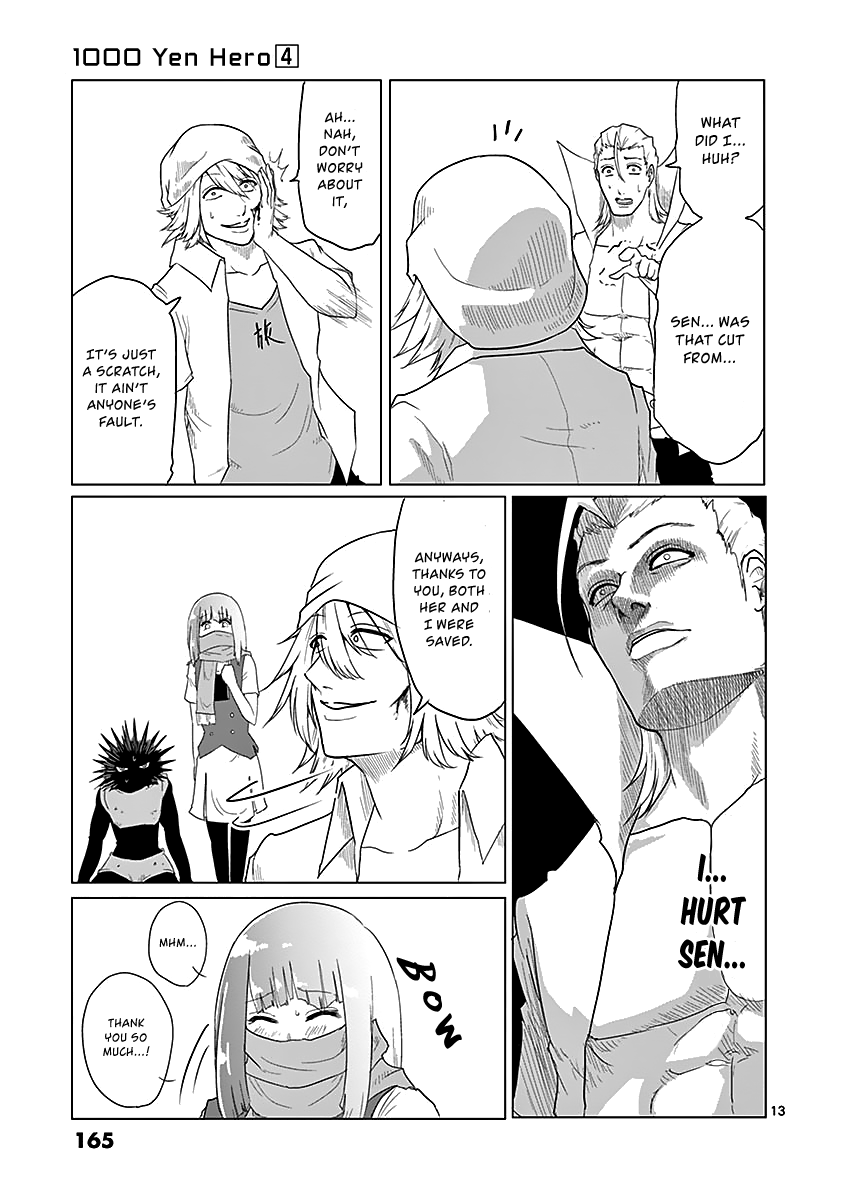 1000 Yen Hero Chapter 41 page 13 - Chapter 41: Rampage and Plan