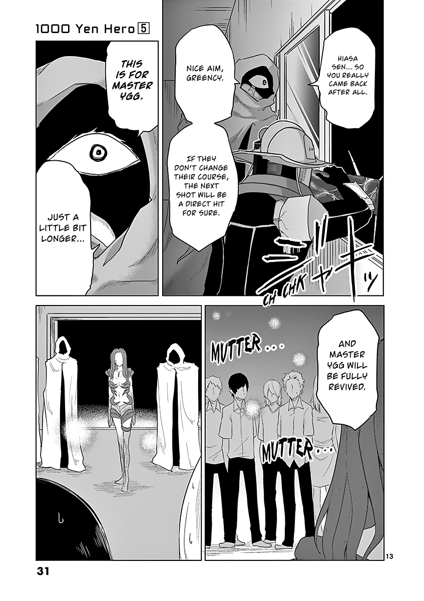 1000 Yen Hero Chapter 44 page 13 - Chapter 44: Rescue and Capture