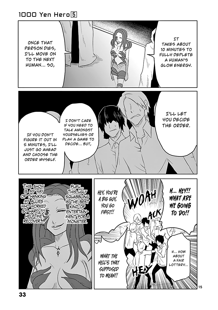 1000 Yen Hero Chapter 44 page 15 - Chapter 44: Rescue and Capture