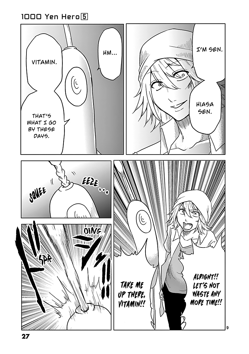 1000 Yen Hero Chapter 44 page 9 - Chapter 44: Rescue and Capture