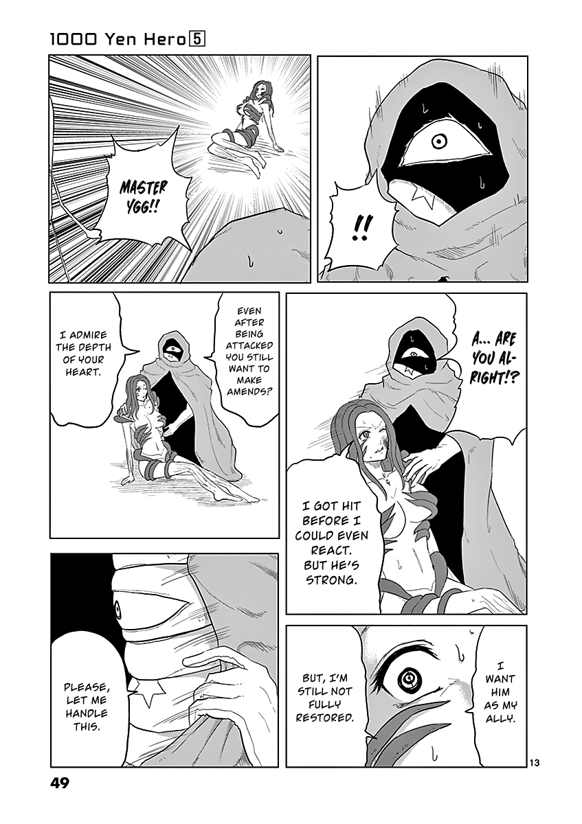 1000 Yen Hero Chapter 45 page 13 - Chapter 45: Kiss and Revival