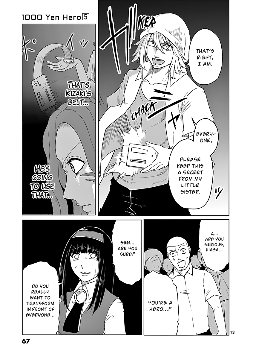 1000 Yen Hero Chapter 46 page 13 - Chapter 46: Rage and Unlikely Pair