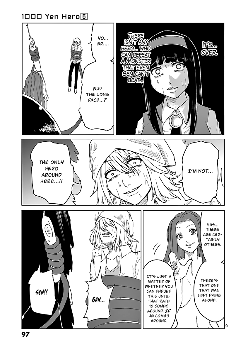 1000 Yen Hero Chapter 48 page 9 - Chapter 48: Scars and Backup