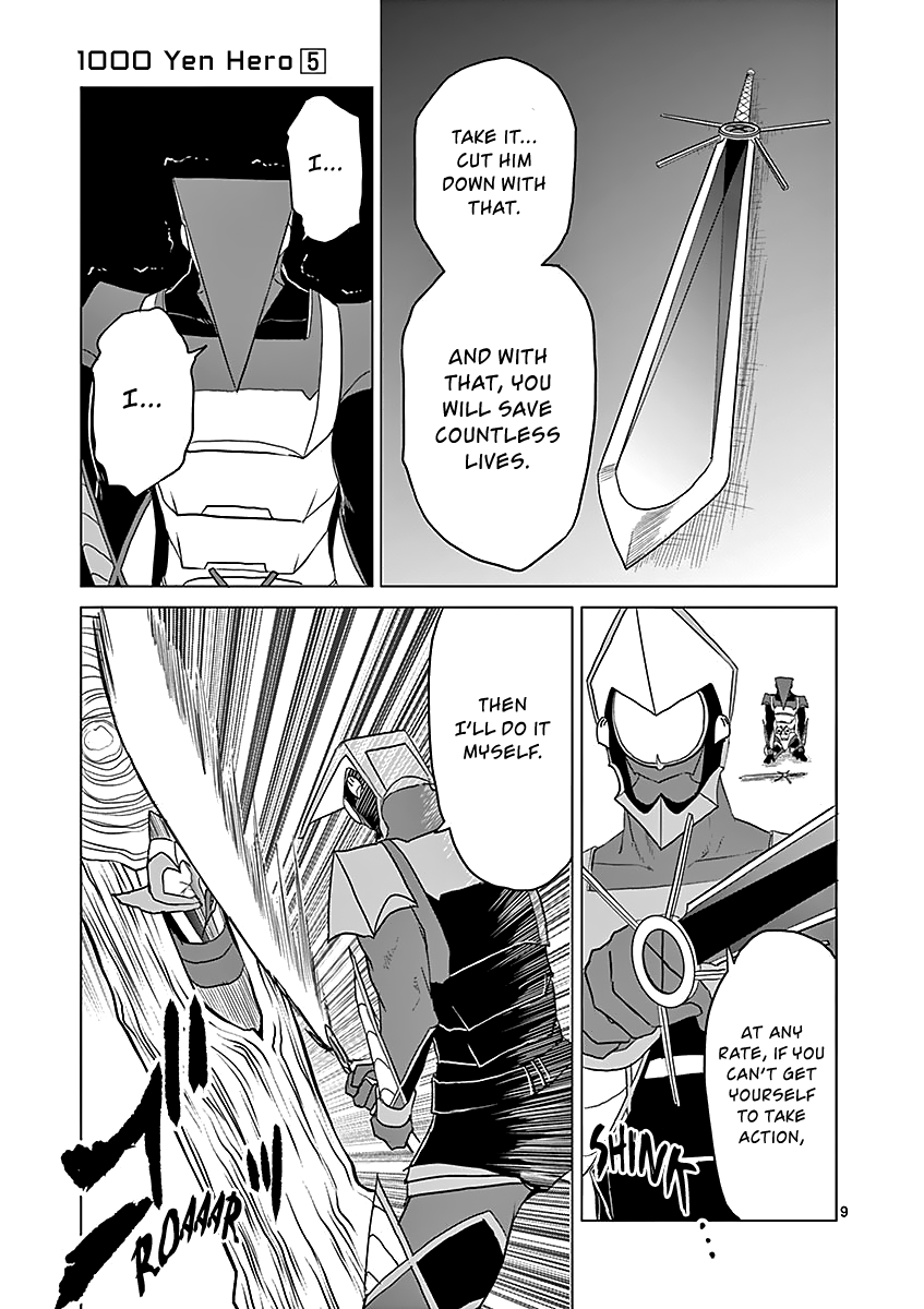 1000 Yen Hero Chapter 49 page 9 - Chapter 49: Myself and I