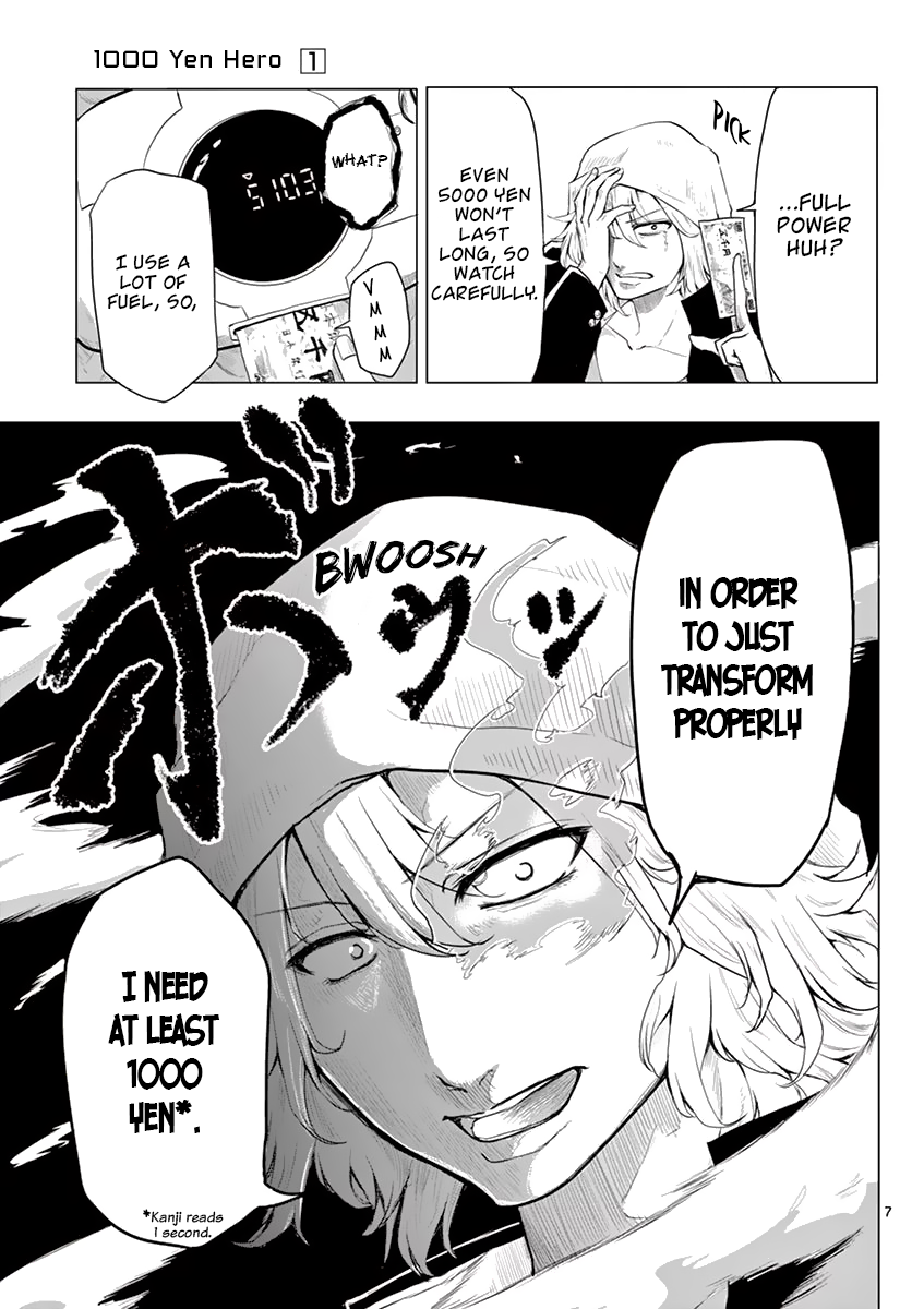 1000 Yen Hero Chapter 5 page 7 - Chapter 5: Strong Enemy and Full Power