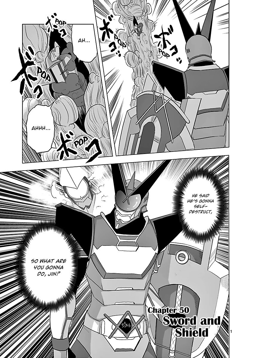 1000 Yen Hero Chapter 50 page 1 - Chapter 50: Sword and Shield