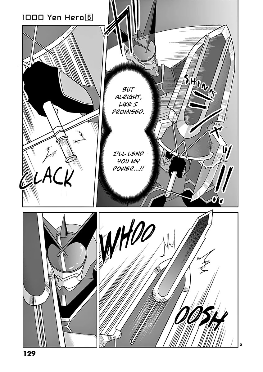 1000 Yen Hero Chapter 50 page 5 - Chapter 50: Sword and Shield