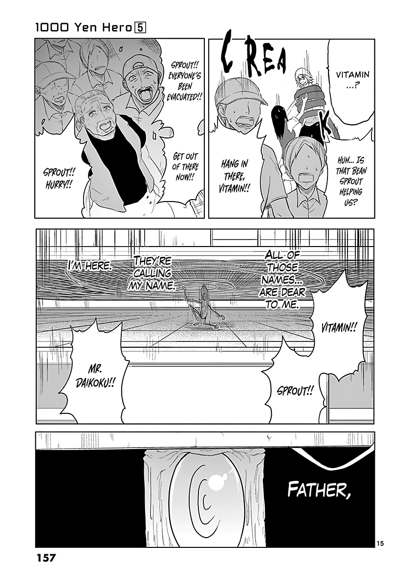 1000 Yen Hero Chapter 51 page 15 - Chapter 51: Name and Life