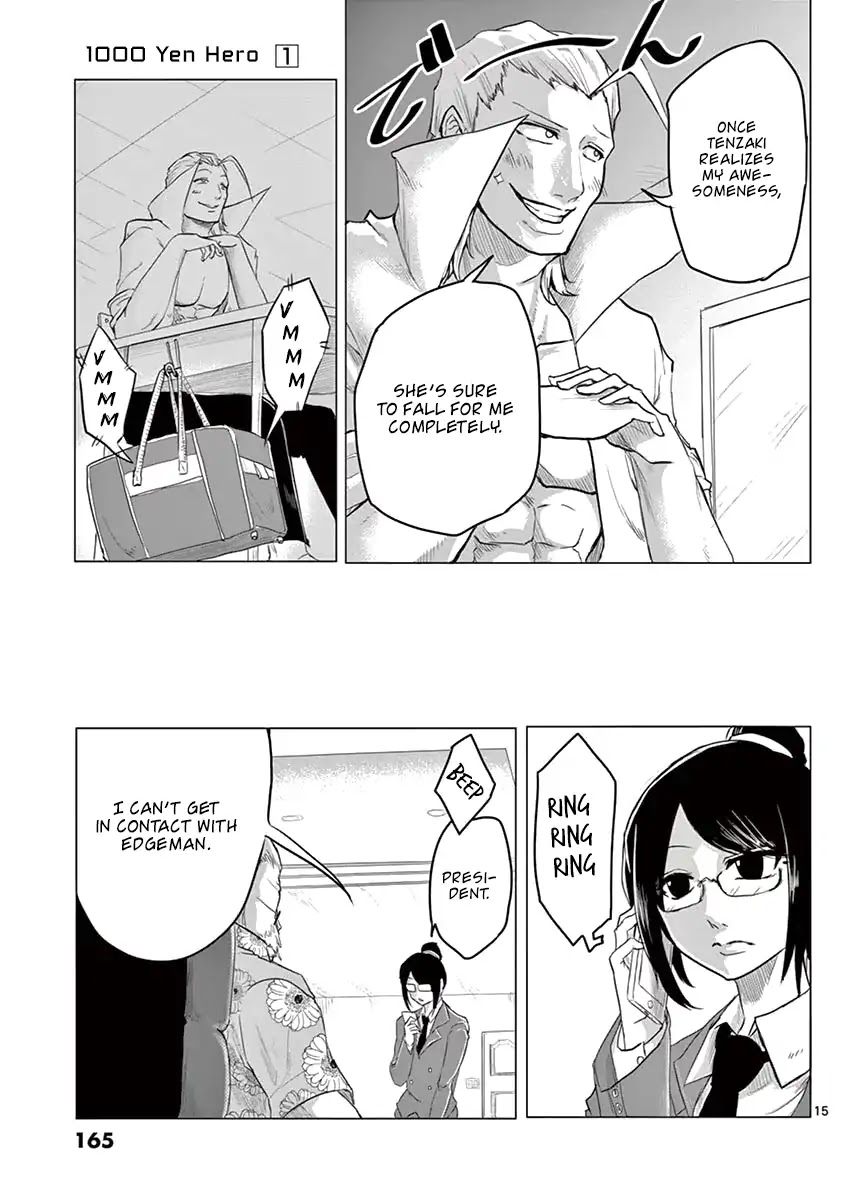 1000 Yen Hero Chapter 6 page 15 - Chapter 6: 10 Yen and Manly Man