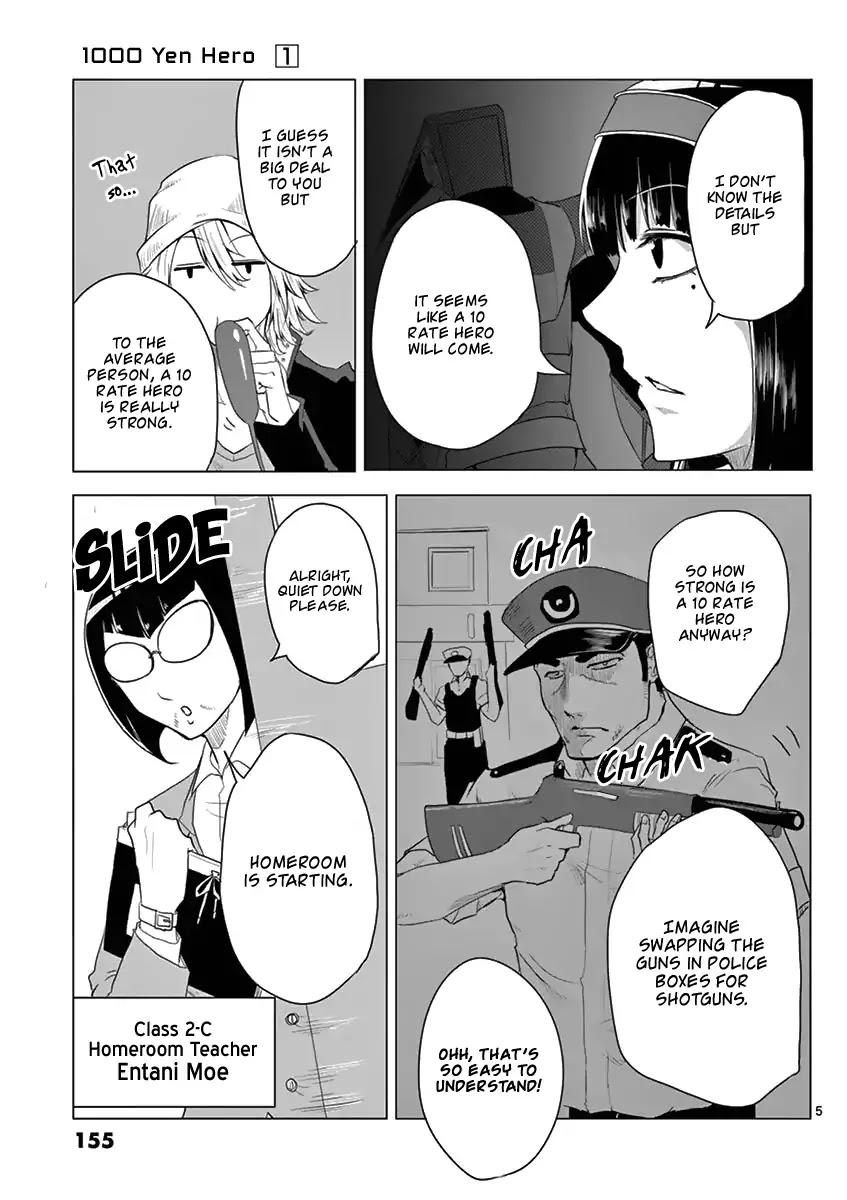 1000 Yen Hero Chapter 6 page 5 - Chapter 6: 10 Yen and Manly Man