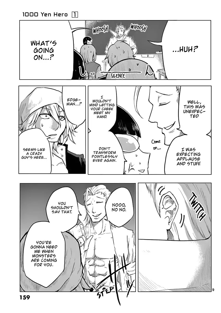 1000 Yen Hero Chapter 6 page 9 - Chapter 6: 10 Yen and Manly Man