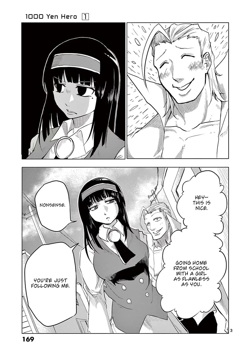 1000 Yen Hero Chapter 7 page 3 - Chapter 7: Hunter and Prey