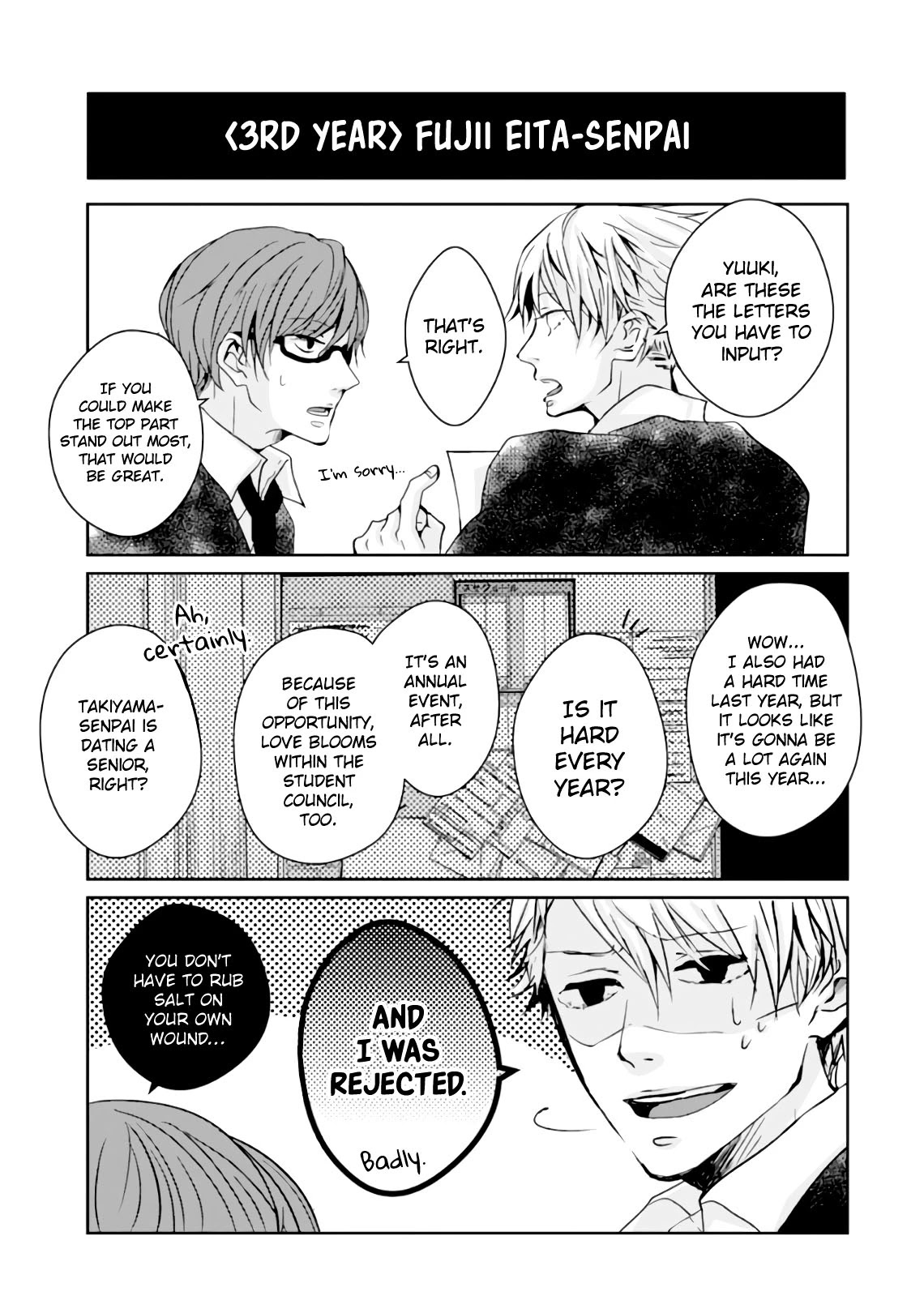 10th -You and I Fell in Love With the Same Person.- Chapter 8.5 page 15 - Chapter 8.5: Regular Meeting
