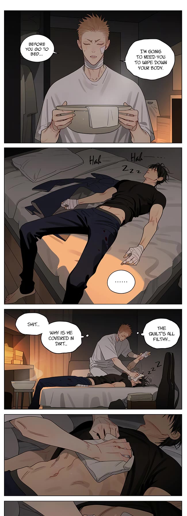 19 Days Chapter 410 page 1 - Chapter 410: Short Story: Wiping your Body