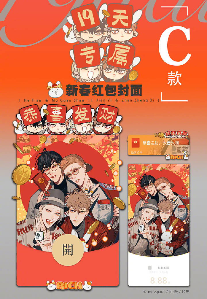 19 Days Chapter 414.5 page 3 - Chapter 414.5: Chinese New Year Red Envelope Covers
