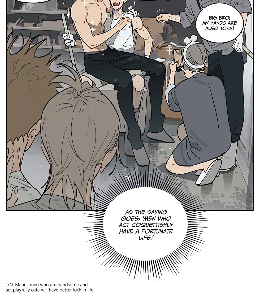 19 Days Chapter 442 page 15 - Chapter 442: Reassuring Dominance / Men who act Cute