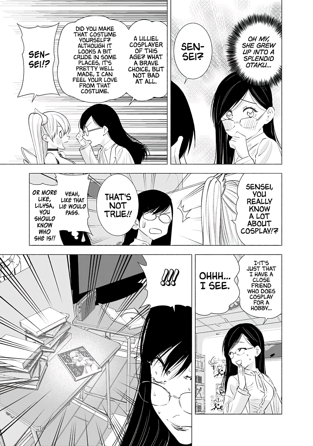 2.5D Seduction Chapter 21 page 10 - Chapter 21: Convincing Mayuri-Sensei!?
