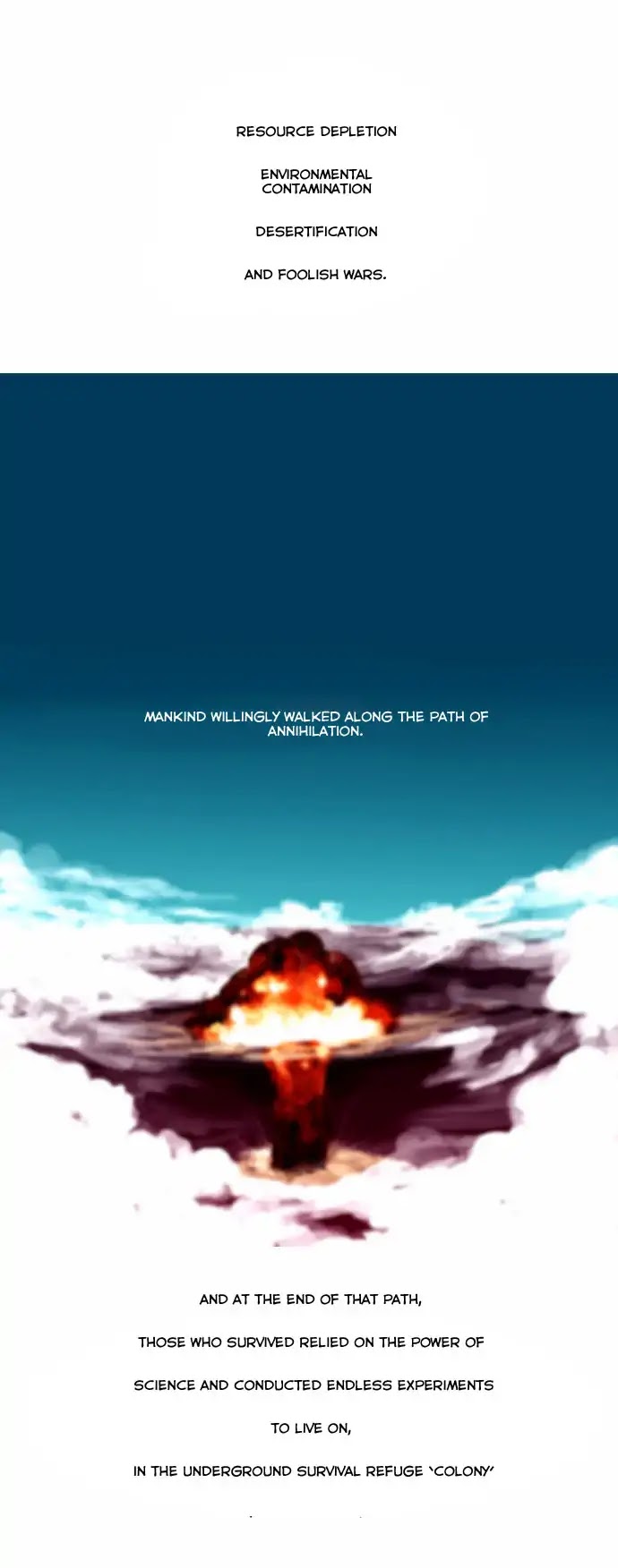 2012 If the Earth Is Destroyed? Chapter 0 page 2 - Chapter: Nature-0 (Hee-Jung Baek)