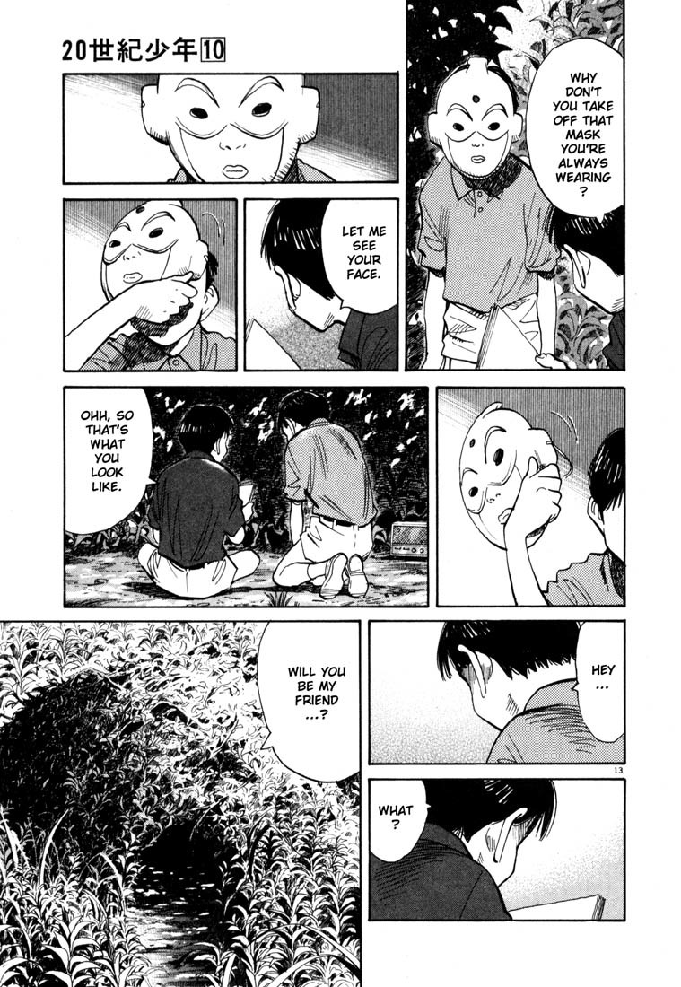20th Century Boys Chapter 107 page 13 - Chapter 107: Boy Without a Face