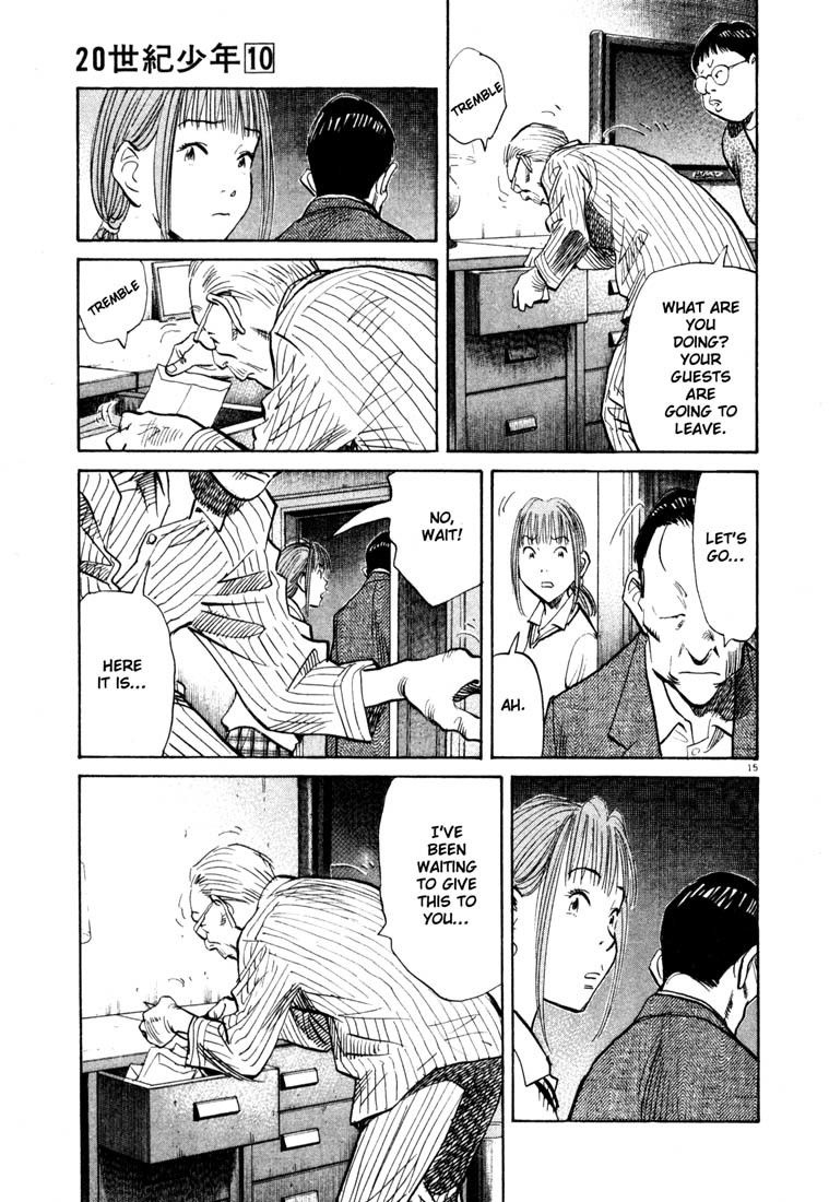 20th Century Boys Chapter 108 page 15 - Chapter 108: Boy With a Face