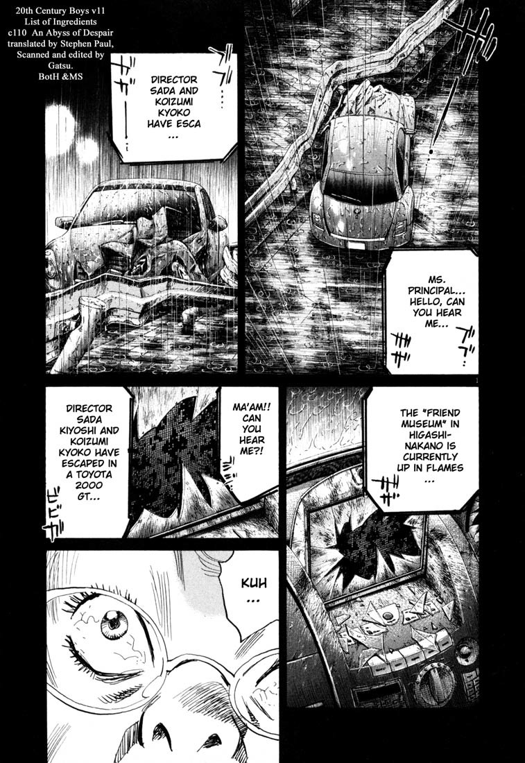 20th Century Boys Chapter 110 page 6 - Chapter 110: An Abyss of Despair