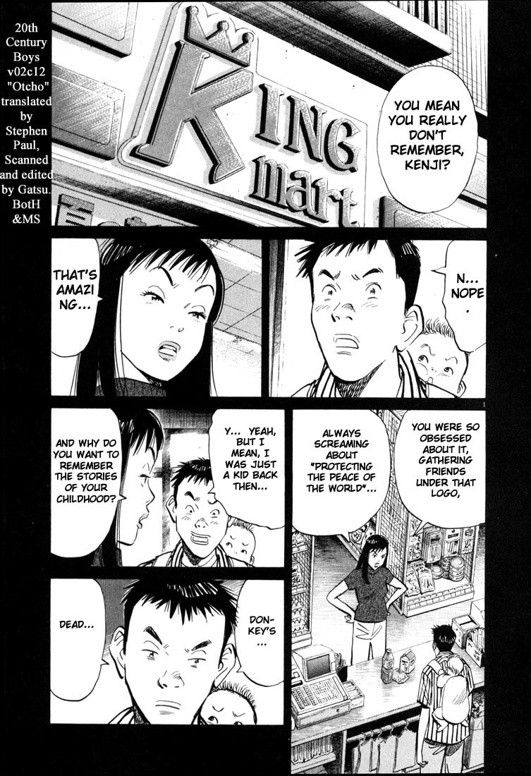 20th Century Boys Chapter 12 page 1 - Chapter 12: Otcho