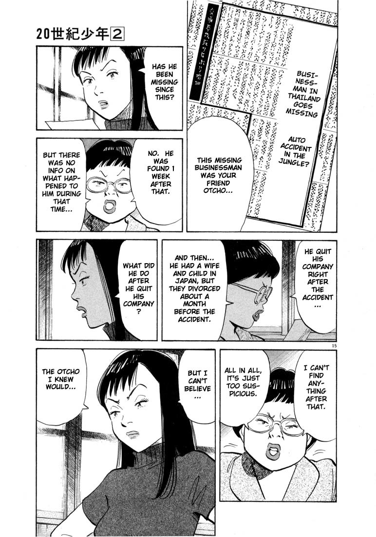 20th Century Boys Chapter 12 page 15 - Chapter 12: Otcho