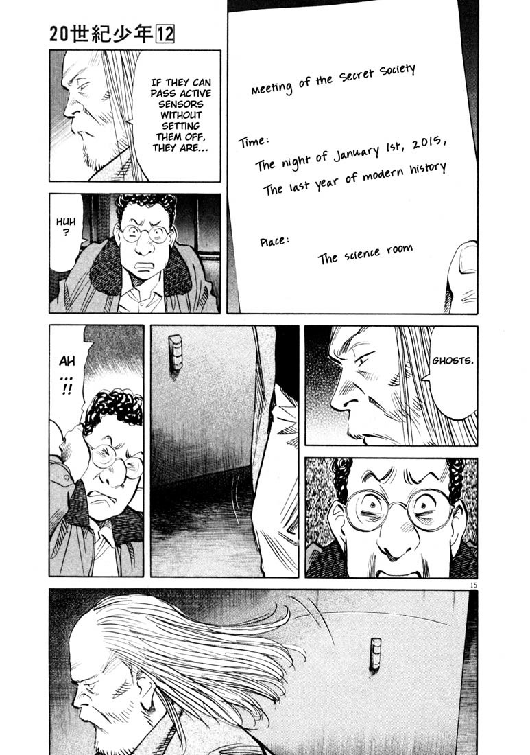 20th Century Boys Chapter 127 page 15 - Chapter 127: Science Room