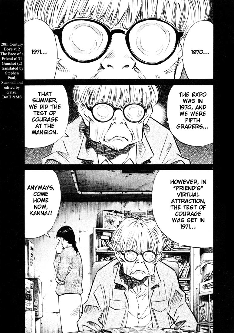 20th Century Boys Chapter 131 page 1 - Chapter 131: Gunshot (2)