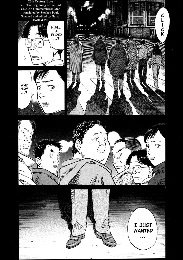 20th Century Boys Chapter 134 page 6 - Chapter 134: An Unremembered Man