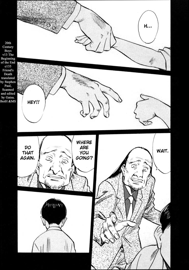 20th Century Boys Chapter 135 page 1 - Chapter 135: Friend's Death