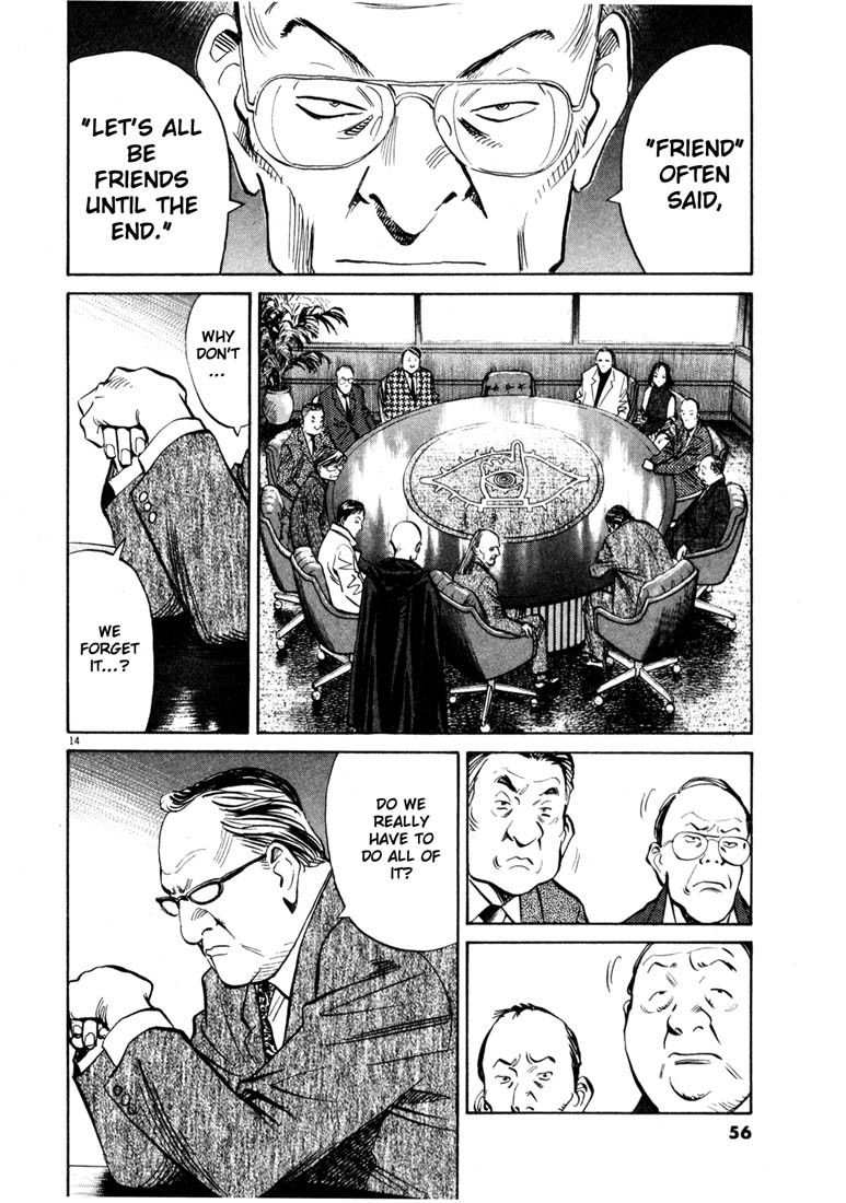 20th Century Boys Chapter 136 page 14 - Chapter 136: Round Table Meeting