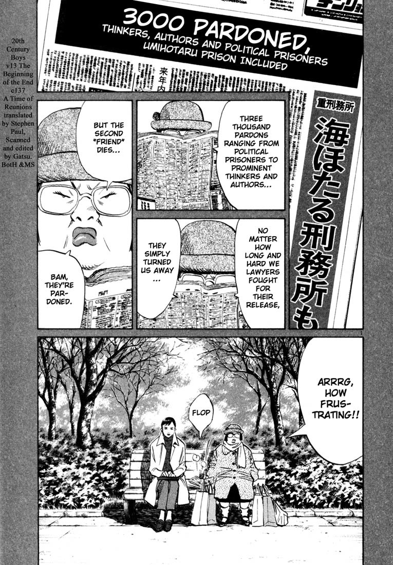 20th Century Boys Chapter 137 page 1 - Chapter 137: A Time of Reunions