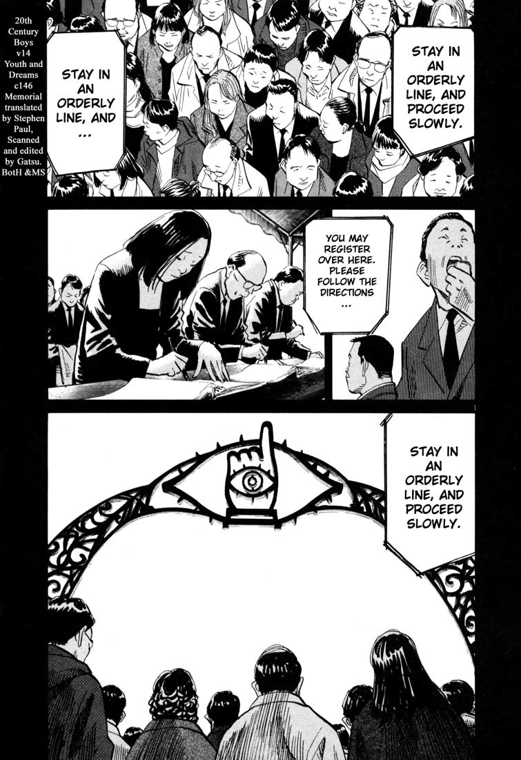20th Century Boys Chapter 146 page 6 - Chapter 146: Memorial