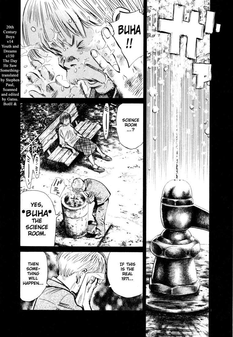 20th Century Boys Chapter 150 page 1 - Chapter 150: The Day He Saw Something