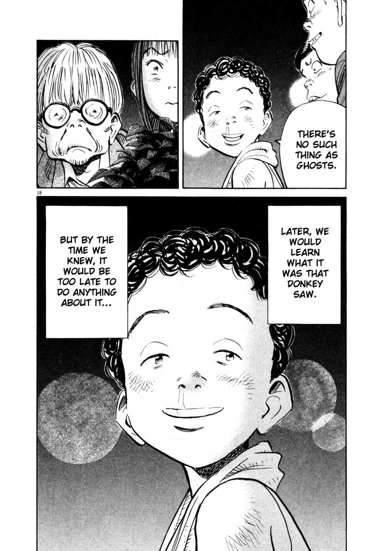 20th Century Boys Chapter 150 page 18 - Chapter 150: The Day He Saw Something