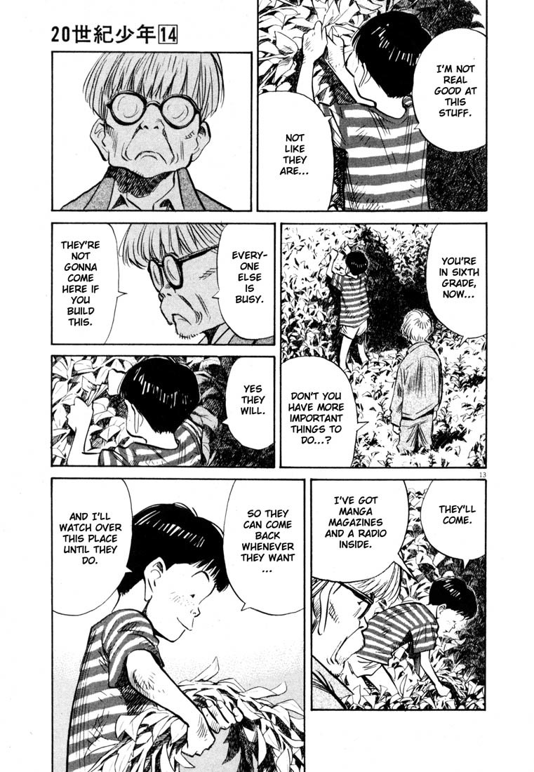 20th Century Boys Chapter 156 page 13 - Chapter 156: My Summer Vacation