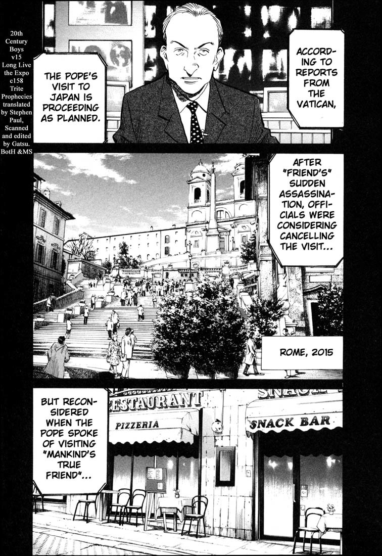 20th Century Boys Chapter 158 page 6 - Chapter 158: Trite Prophecies